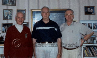 Photo of Ian Byard, Bruce McBain and Peter Lucas May 2003